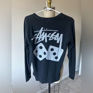 Stussy Black Long Sleeve Shirt
